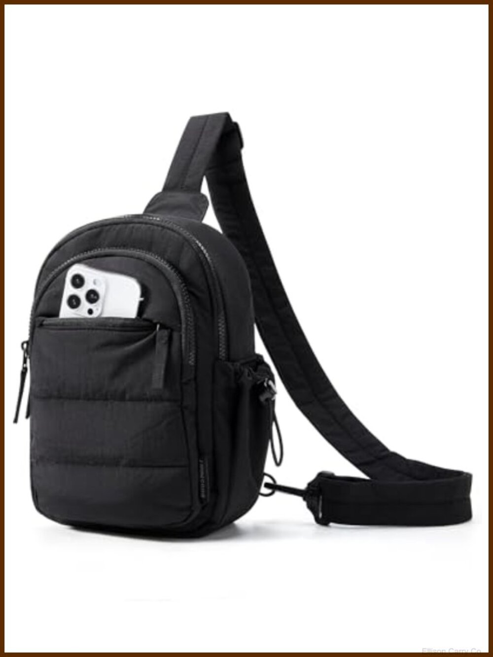 Small Puffer Sling Crossbody Bag RFID Quilted Hobo Handbag